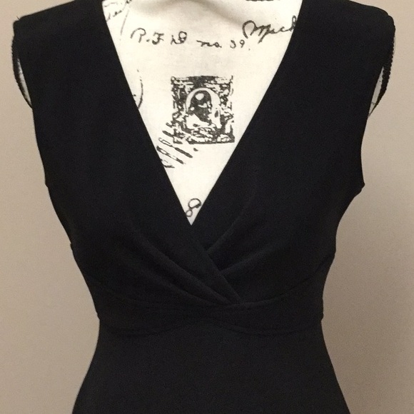 ABS Allen Schwartz Collection black knit dress - Picture 2 of 8